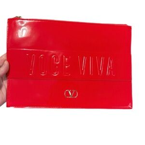 Valentino Vibrant Red Voce Viva Clutch